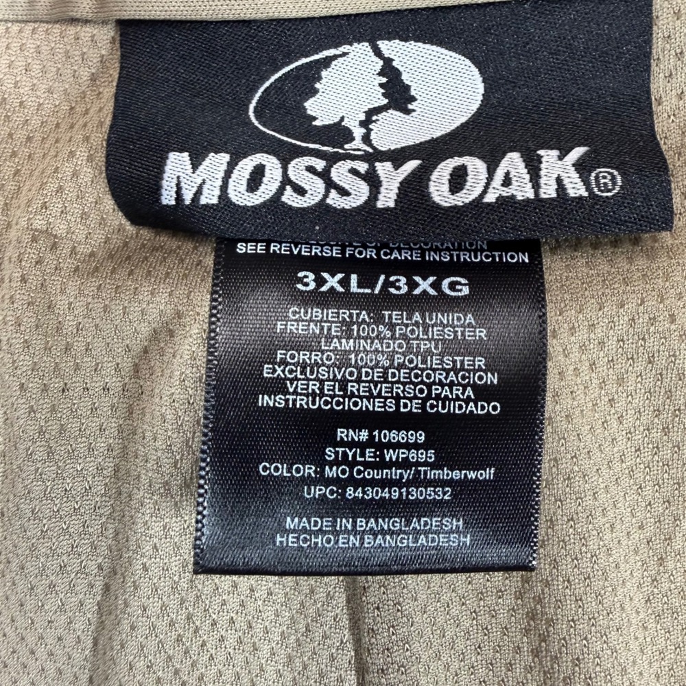 Mossy Oak Mens Scent Factor Waterproof Camo Hunting Pants 3XL 48/50 MO CTRY DNA - Picture 14 of 16